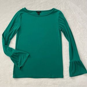 Women Halogen Blouse with Bell Sleeves